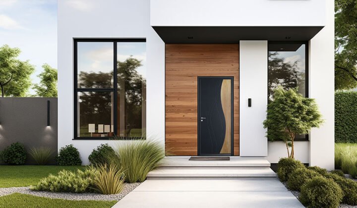 porte d'entrée CERAMICA LINEIS en vue extérieure
